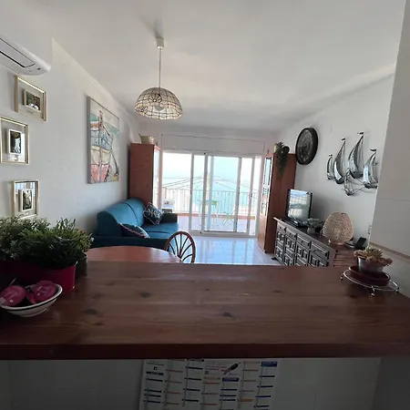 Bonito Con Vistas Al Mar Y Piscina Av-47 شقة *